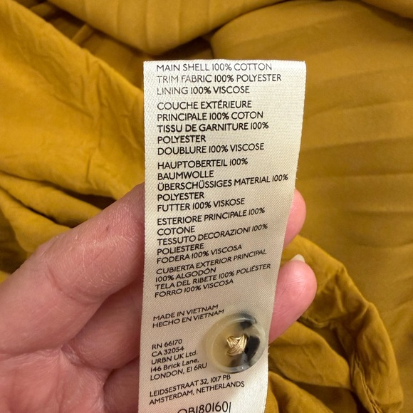 Anthropologie Sleeveless Vested Pleated
Midi Dress XL Utility Pockets Self Belt - Picture 14 of 16